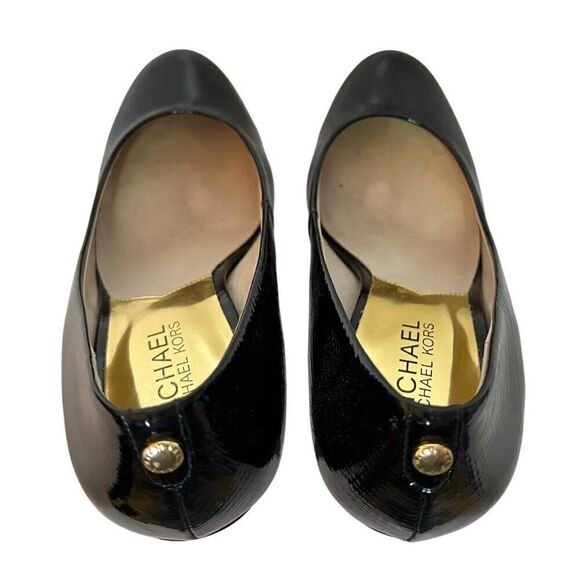 MICHAEL Michael Kors Midnight Blue Patent Platform Pump AG12J - Picture 6 of 8
